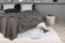Venture - Home - Bedsprei - Milo - 260x260 - cm - polyester - grijs