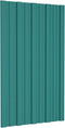 vidaXL - Dakpanelen - 36 - st - 80x45 - cm - gegalvaniseerd - staal - groen