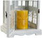 Lykta DKD Home Decor Verouderde afwerking Wit Grijs Hout Kristal 19 x 19 x 42 cm