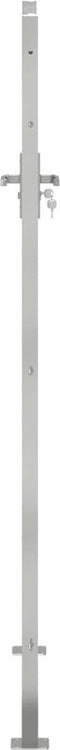 vidaXL - Poort - 100x180 - cm - roestvrij - staal
