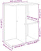 vidaXL - Nachtkastje - 46,5x29x61 - cm - bewerkt - hout - sonoma - eikenkleurig