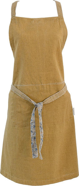 Laura Ashley Kitchen Linen Collectables Schort - Oil Geel Daniela 78x85cm - Schorten voor vrouwen