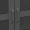 vidaXL - Opbergkast - industrieel - 70x40x115 - cm - metaal - antracietkleurig