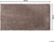 EVREN - Shaggy vloerkleed - Bruin - 80 x 150 cm - Polyester