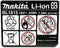 Makita BL1815 - Accu 18V 1300mAh Li-Ion - Oplaadtijd 22 min