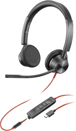 Poly Blackwire C3325 - On Ear Headset - Ruisonderdrukking - Zwart