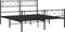 vidaXL - Bedframe - met - hoofd- - en - voeteneinde - metaal - zwart - 140x200 - cm