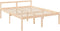 vidaXL - Seniorenbed - massief - grenenhout - 150x200 - cm