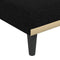 vidaXL - Chaise - longue - stof - zwart