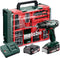 Metabo BS 18 - Accu-schroefboormachine 18 V 2 Ah Li-ion - Brushless incl. 2 accu's en koffer (2 stuks)
