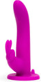 Happy Rabbit - Vibrating Strap-On Harness Set Paars