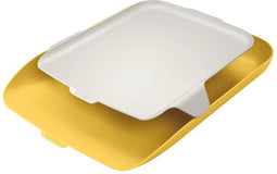 Brievenbak leitz cosy met desk organiser geel | 128 stuks