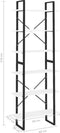 vidaXL - Hoge - kast - 80x30x210 - cm - bewerkt - hout - wit