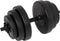 Tunturi Dumbbellset - Halterset 15 kg - Zwart Vinyl - Incl. gratis fitness app