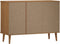 vidaXL - Dressoir - MOLDE - 113x40x80 - cm - massief - grenenhout - bruin