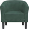Kuipstoel fluweel donkergroen