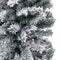 vidaXL - Kunstkerstboom - met - sneeuw - smal - 150 - cm - PVC - groen