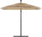 vidaXL - Parasol - met - stalen - paal - 246x246x230 - cm - bruin