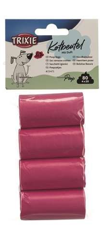 Trixie hondenpoepzakjes rozengeur roze - Default Title
