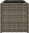 vidaXL - Plantenbak - met - 2 - potten - 72x30x32 - cm - poly - rattan - grijs