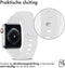 iMoshion Bandje Geschikt voor Apple Watch Bandje Series 1 / 2 / 3 / 4 / 5 / 6 / 7 / 8 / 9 / SE - 38 / 40 / 41 mm - iMoshion Siliconen band - Wit