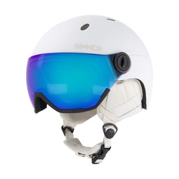 SINNER TITAN VISOR - Skihelm - Lichtgewicht In-Mold-technologie met vizier - Mat wit 59-62 cm