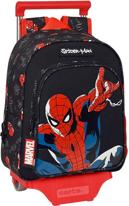 Schoolrugzak met Wielen Spiderman Hero Zwart (27 x 33 x 10 cm)