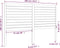 vidaXL - Hoofdbord - 156x4x100 - cm - massief - grenenhout - wit