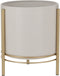 Mica Decorations Sverre - Bloempot op Standaard - H29 x Ø25 cm - Wit Goud