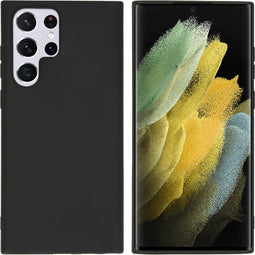 iMoshion Hoesje Geschikt voor Samsung Galaxy S22 Ultra Hoesje Siliconen - iMoshion Color Backcover - Zwart