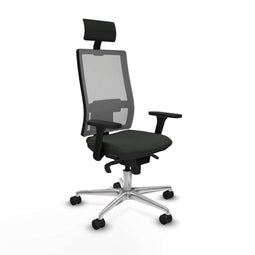 Bureaustoel met hoofdsteun Piqueras y Crespo 3D086N1 Zwart