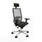 Bureaustoel met hoofdsteun Piqueras y Crespo 3D086N1 Zwart