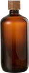 J-Line decoratie fles Vintage - glas - bruin