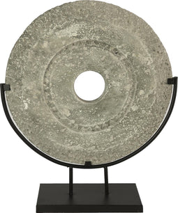 Non-branded Ornament Laza 42 X 48,5 Cm Steen/staal Grijs