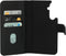 Mobiparts - Leather 2 in 1 Wallet Case - Samsung Galaxy S23 FE - Uitneembare backcover - Zwart