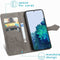 iMoshion Hoesje Geschikt voor Samsung Galaxy S22 Hoesje Met Pasjeshouder - iMoshion Mandala Bookcase - Grijs