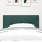 vidaXL - Hoofdbord - met - Knopen - - - Donkergroen - 80 - cm - Velvet