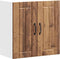 vidaXL - Keukenwandkast - Lucca - bewerkt - hout - oud - houtkleurig