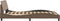 vidaXL - Bedframe - met - hoofdbord - kunstleer - cappucinnokleurig - 140x190 - cm