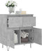 vidaXL - Dressoir - 60x35x70 - cm - bewerkt - hout - betongrijs