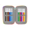 Driedubbele Pennenzak Rainbow High Paradise Turkoois 12.5 x 19.5 x 5.5 cm (36 Onderdelen)