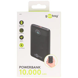 Powerbank Compact 10,000mAh - PD en QC compatibel - met LED display