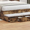 vidaXL - Bedladen - in - Gerookt - Eiken - 120x36,5x16,5 - cm - Geëngineerd - Hout