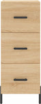 vidaXL - Dressoir - 34,5x34x90 - cm - bewerkt - hout - sonoma - eiken