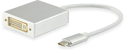 Equip 133453 - USB-C naar DVI-D kabel - 15 cm - Wit