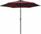 vidaXL - Parasol - met - LED-verlichting - en - stalen - paal - 300 - cm - bordeauxrood