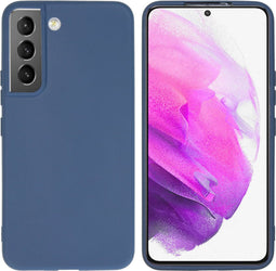 iMoshion Hoesje Geschikt voor Samsung Galaxy S22 Hoesje Siliconen - iMoshion Color Backcover - Donkerblauw