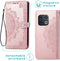 iMoshion Hoesje Geschikt voor OnePlus 10 Pro Hoesje Met Pasjeshouder - iMoshion Mandala Bookcase - Rosé Goud