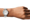 Emporio Armani AR11445 - Dameshorloge 32 mm - Zilveren wijzerplaat - Roestvrijstalen armband