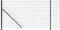 vidaXL - Draadgaashek - met - flens - 1,1x10 - m - antracietkleurig
